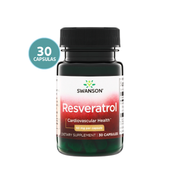 Swanson Ultra Resveratrol 50 mg | Polifenol Antioxidante – 30 Cápsulas