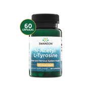 Swanson N-Acetil L-Tirosina 350 mg | 60 Cápsulas · Concentración y Estado de Ánimo