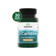 Swanson L-Carnitina 500 mg | 30 Cápsulas Veganas · Quemador y Energía