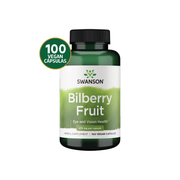 Swanson Arándano Bilberry 470 mg | 100 Cápsulas Veganas · Salud Visual y Antioxidante