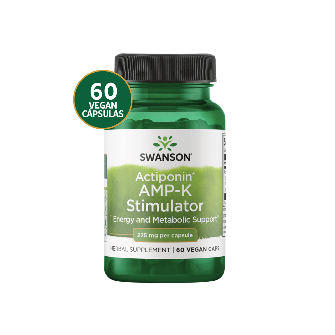 Actiponin AMP-K Stimulator Swanson 225 mg 60 Cápsulas