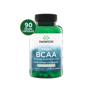 Swanson BCAA Vegano AjiPure | 90 Cápsulas Veganas · Recuperación Muscular