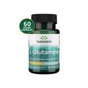 Swanson L-Glutamina AjiPure Forte | 60 Cápsulas Veg · Recuperación e Inmune