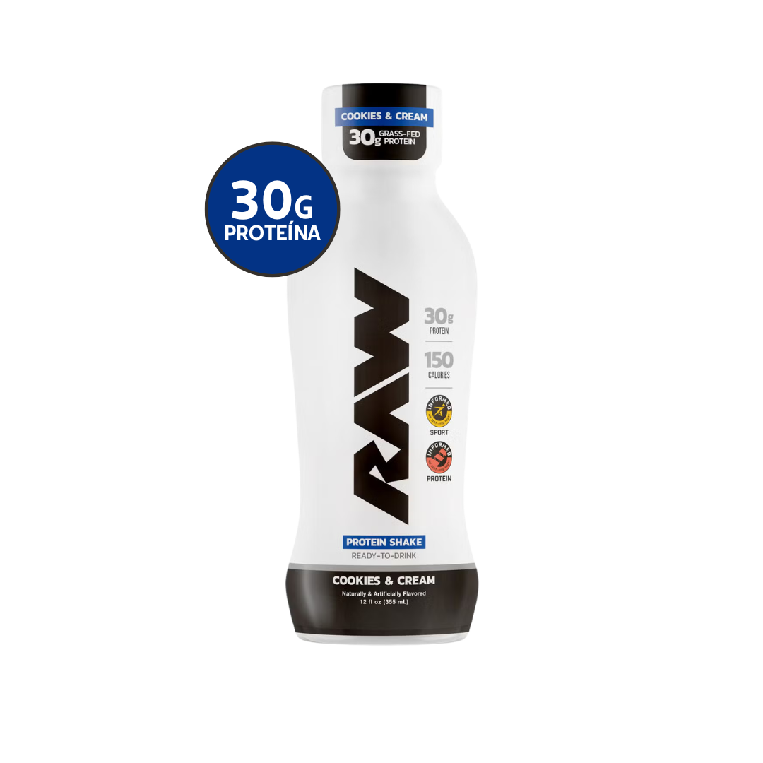 RAW Nutrition Protein RTD 12 oz | 12 Pack · Batido de Proteína Listo para Tomar · Alto en Proteína
