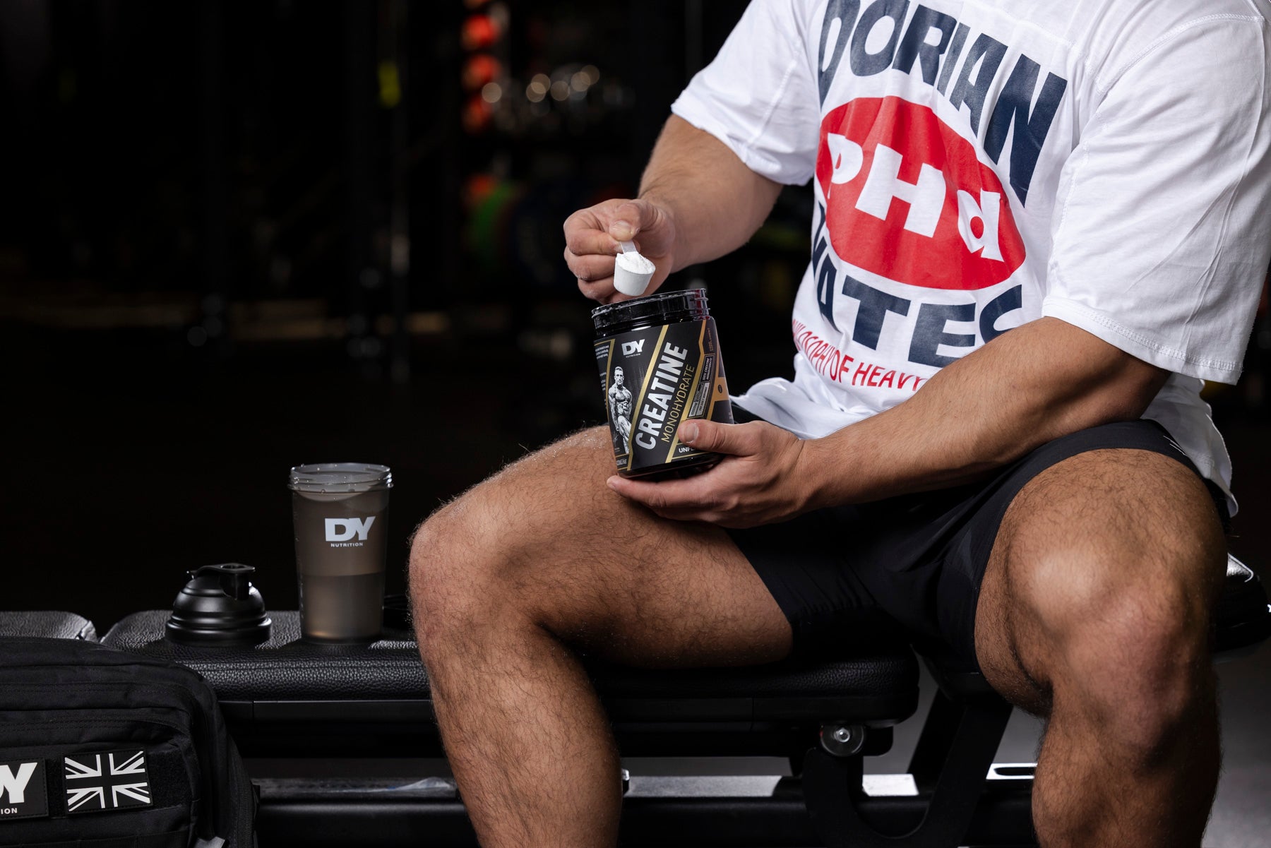 Dynutrition Creatine Shadow Monohydrate Dorian Yates 300 g | 60 Servicios · 5g por Toma