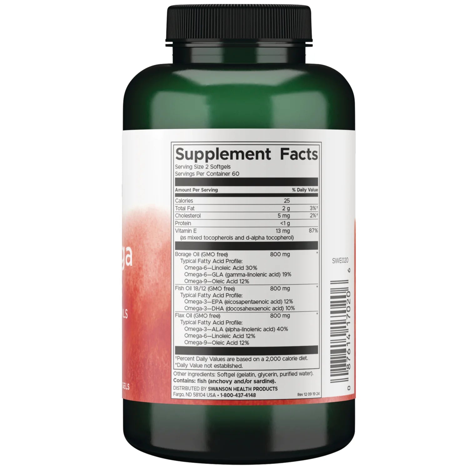 Swanson Omega 3-6-9 Triple Fuente | 120 Softgels · Salud Cardiovascular Completa