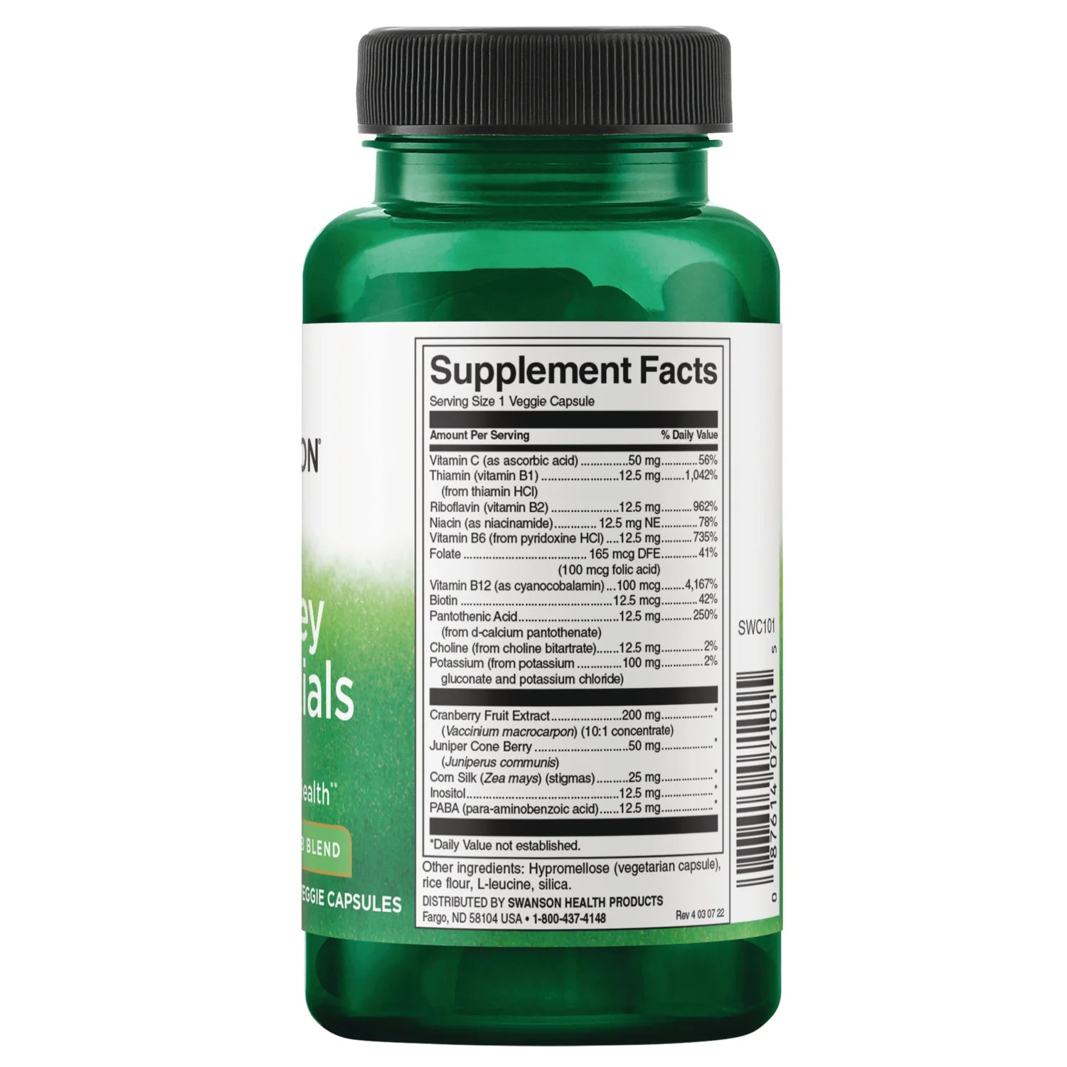 Swanson Kidney Essentials Salud Renal | 60 Cápsulas · Soporte Riñones