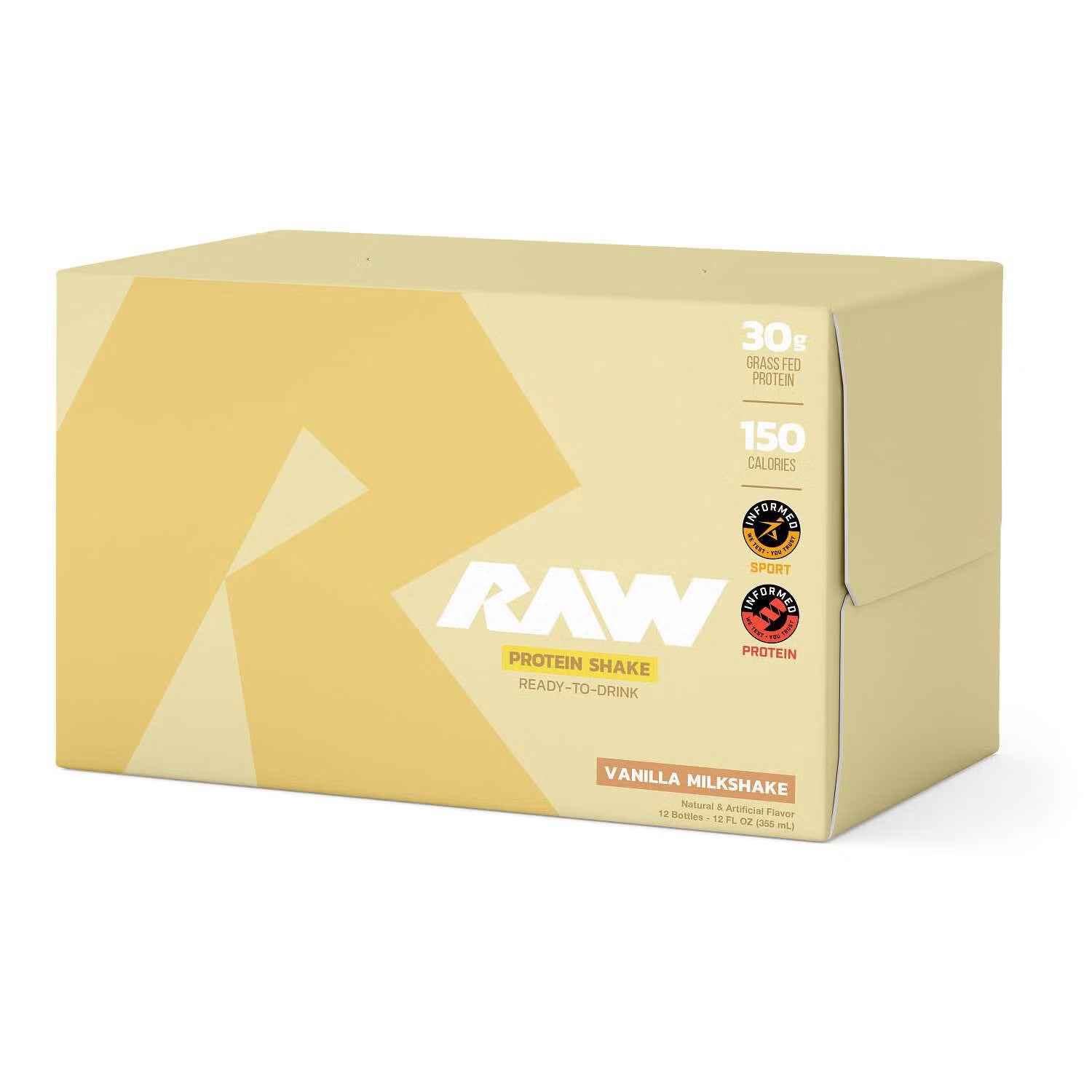 RAW Nutrition Protein RTD 12 oz | 12 Pack · Batido de Proteína Listo para Tomar · Alto en Proteína