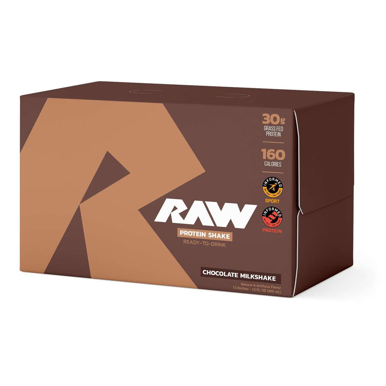 RAW Nutrition Protein RTD 12 oz | 12 Pack · Batido de Proteína Listo para Tomar · Alto en Proteína