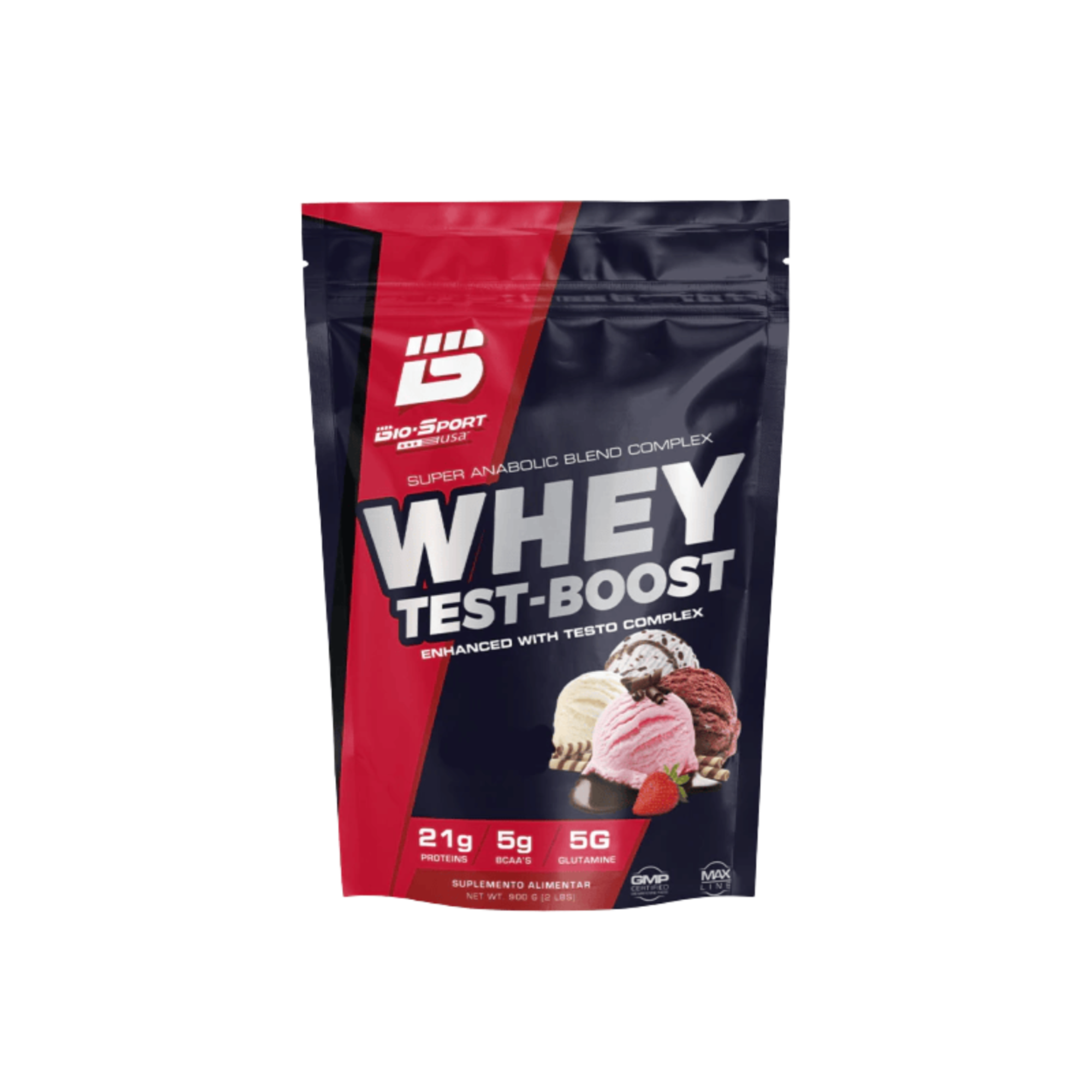 Bio Sport Whey Protein Test Boost 900 gramos