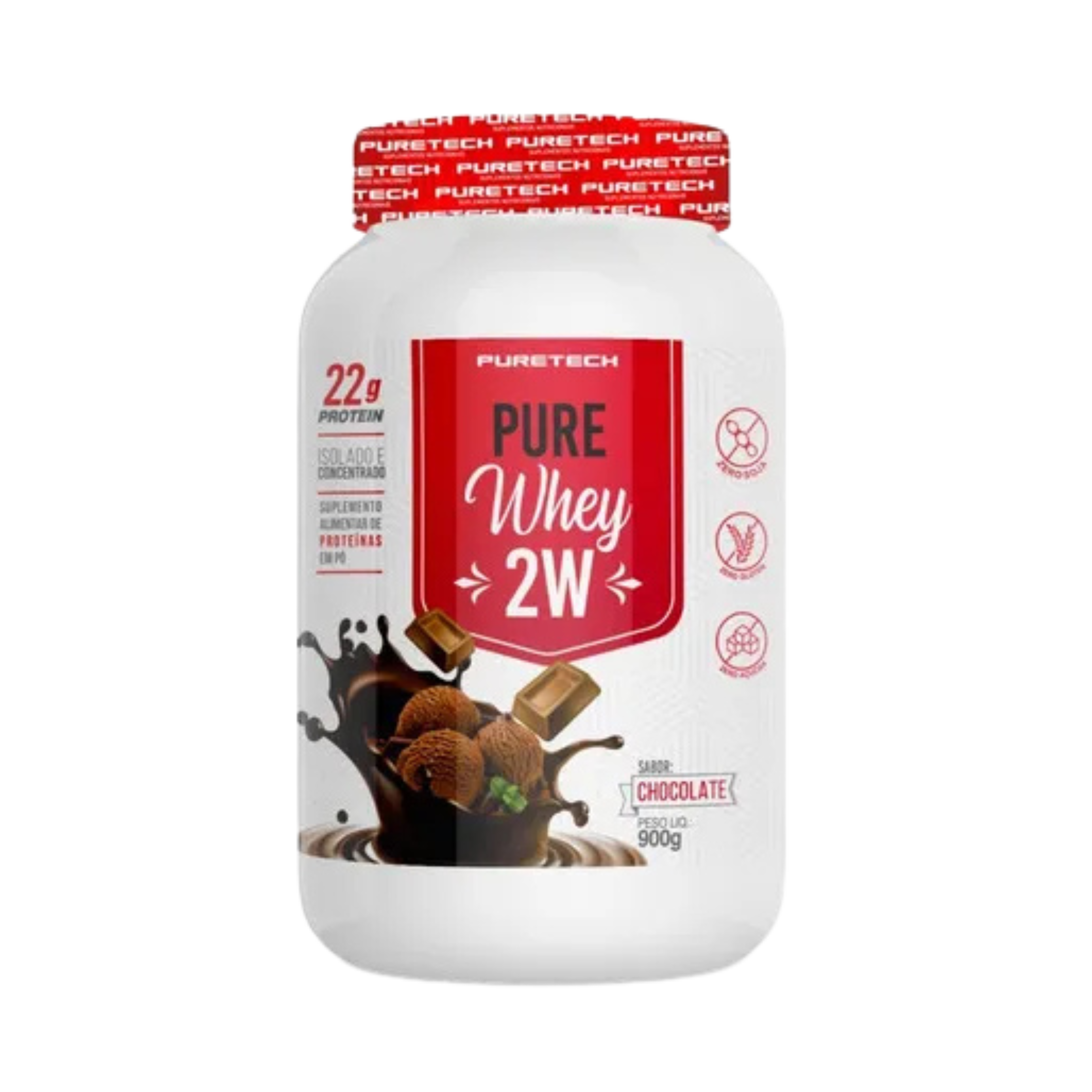 Puretech 2W 100% Pure Whey - Iso - 900 Grs