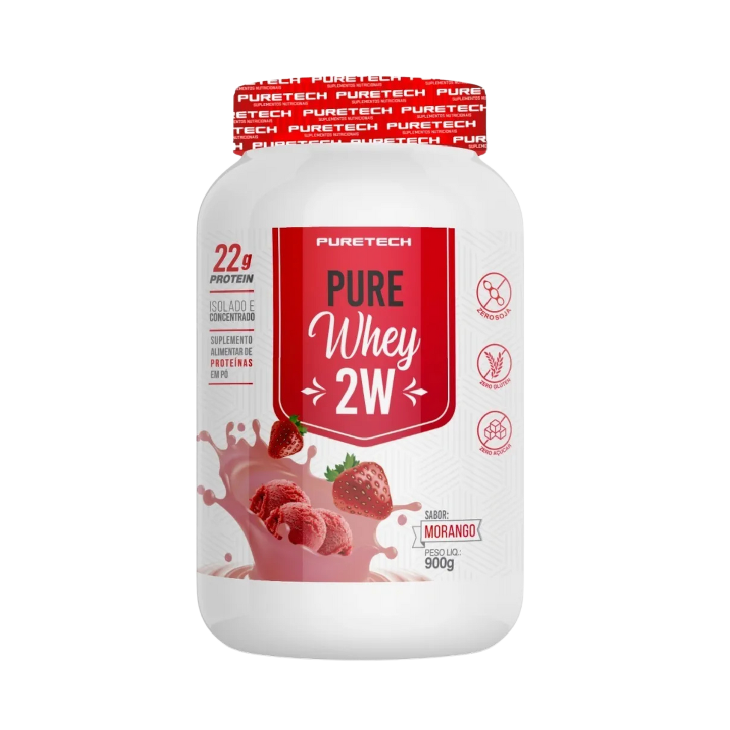 Puretech 2W 100% Pure Whey - Iso - 900 Grs