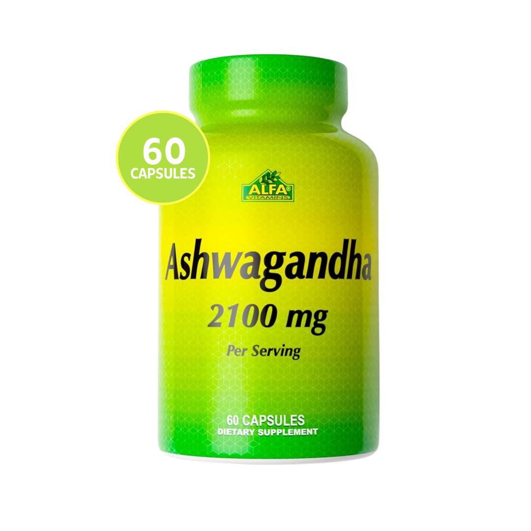 Ashwagandha 2100 mg Alfa Vitamins 60 cápsulas