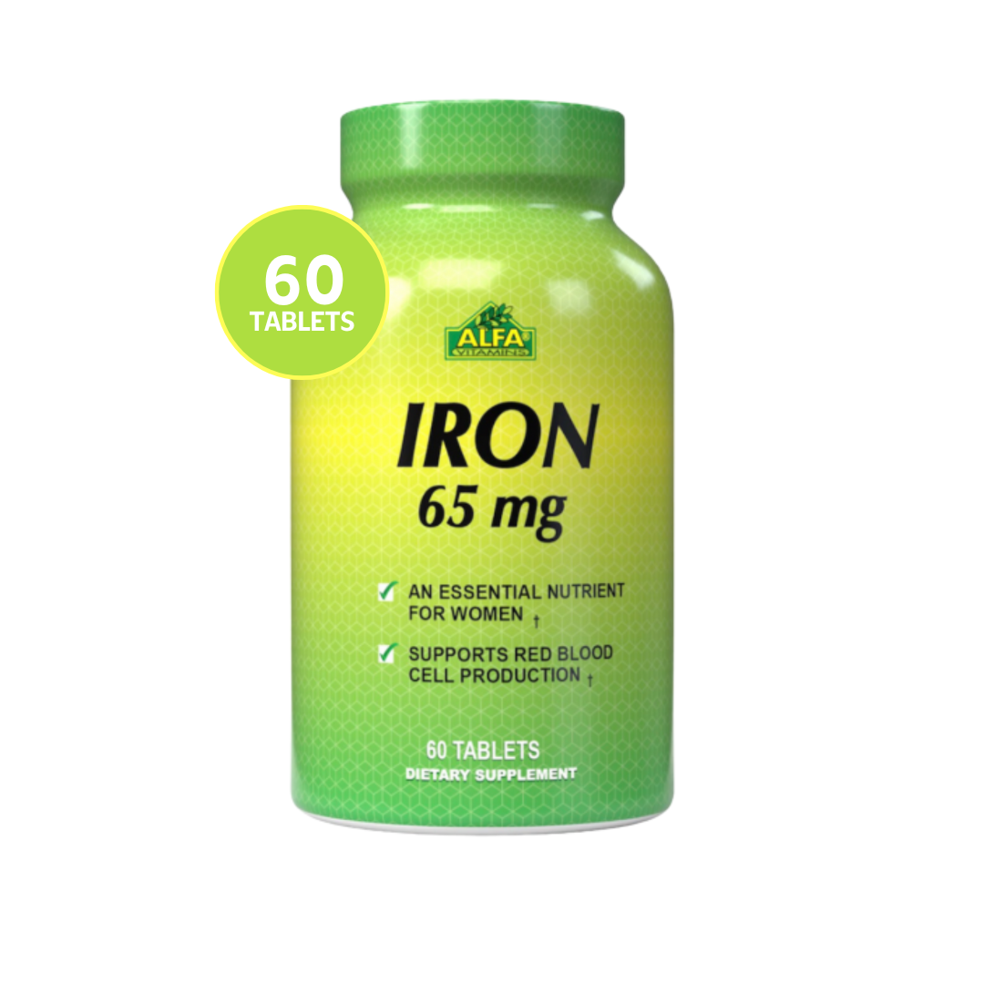 Iron Alfa Vitamins 65 mg 60 tabletas