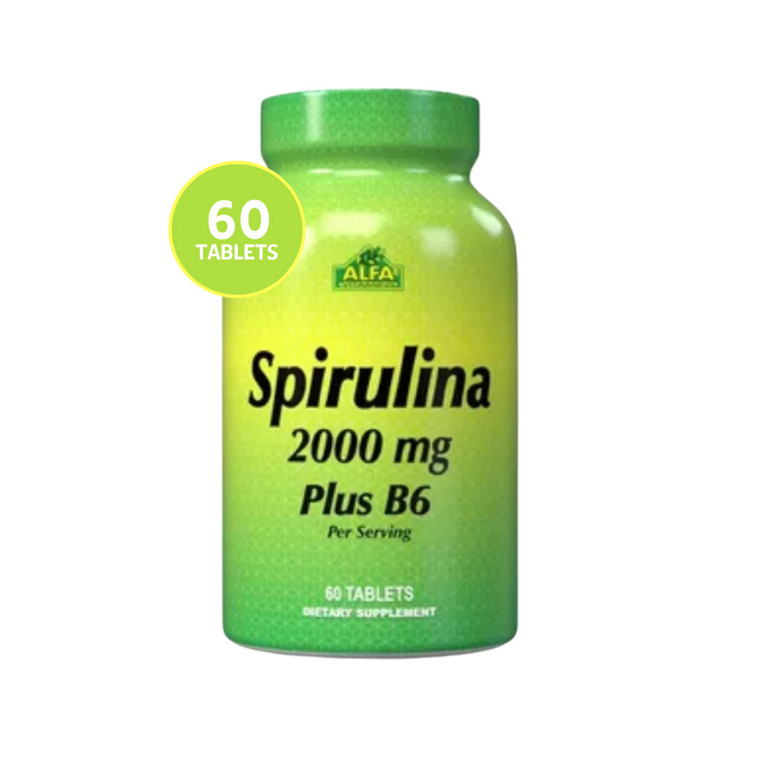 Spirulina Alfa Vitamins 2000 mg 60 tabletas