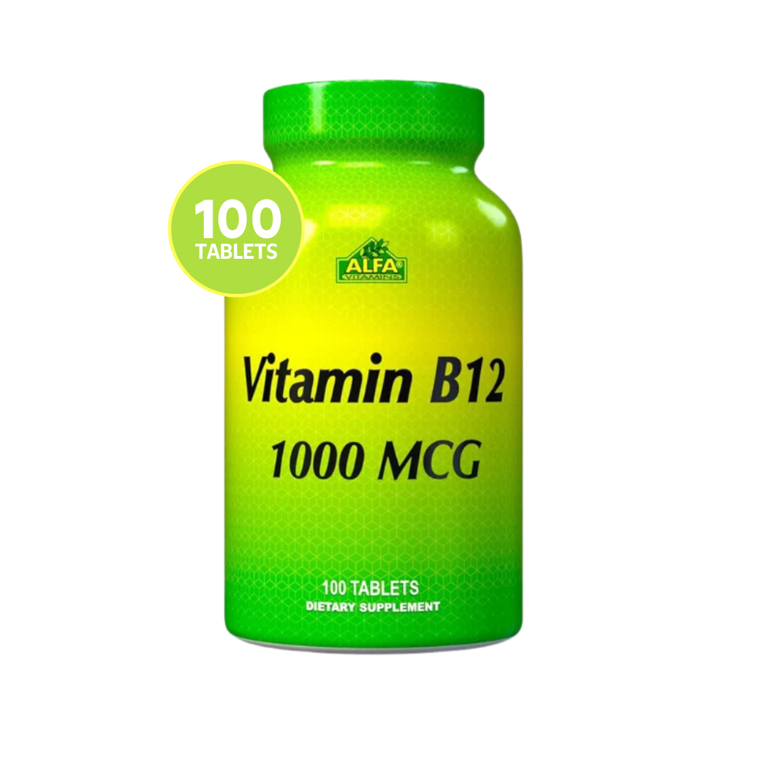 Vitamina B-12 Alfa Vitamins 1000 mcg 100 tabletas