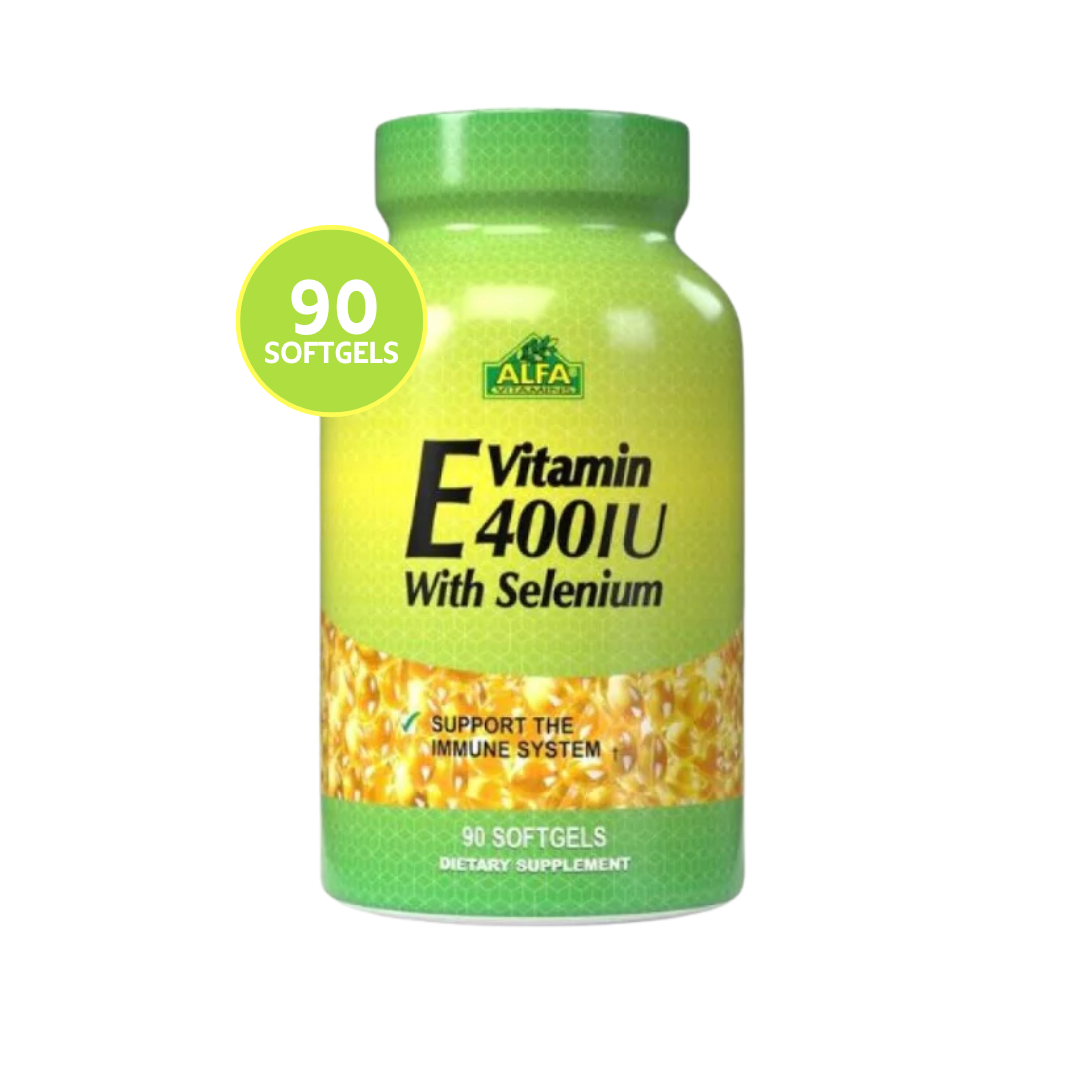 Vitamina E con Selenium Alfa Vitamins 400 iu 90 Softgels
