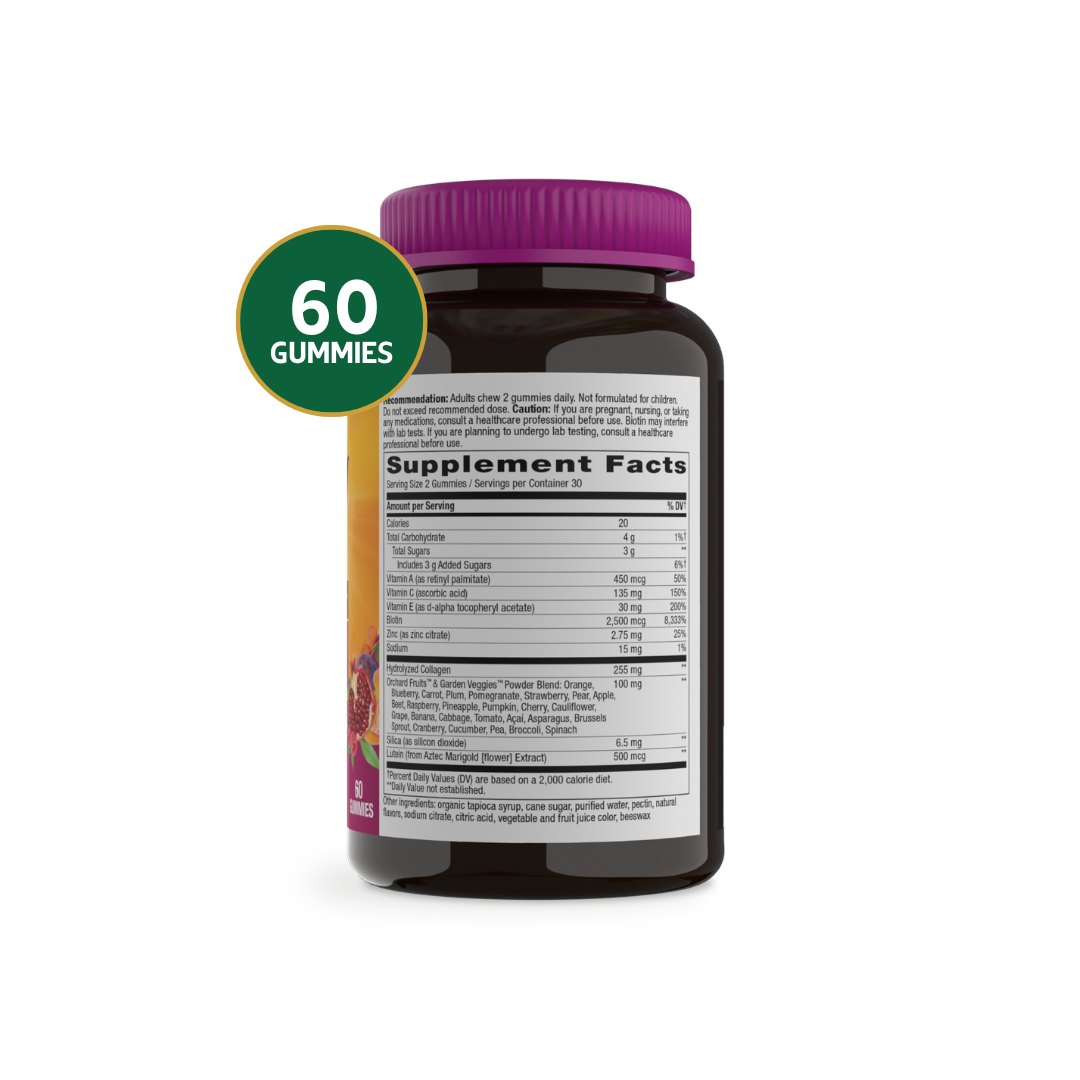 Nature's Way Alive! Cabello, Piel y Uñas Premium | 60 Gomitas · Biotina + Colágeno