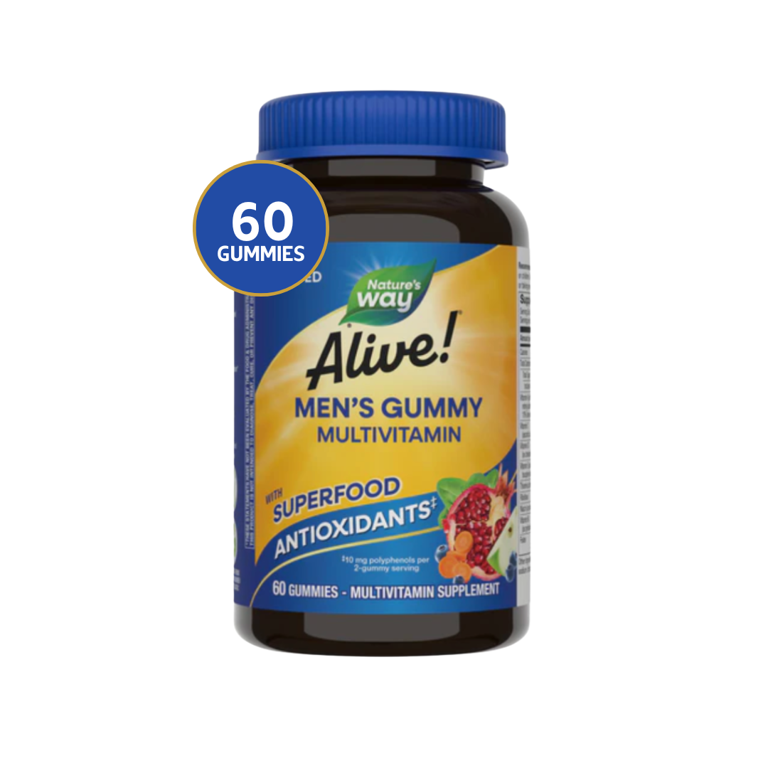Alive! Men’s 50+Nature's Way 60 Gummy Multivitaminico