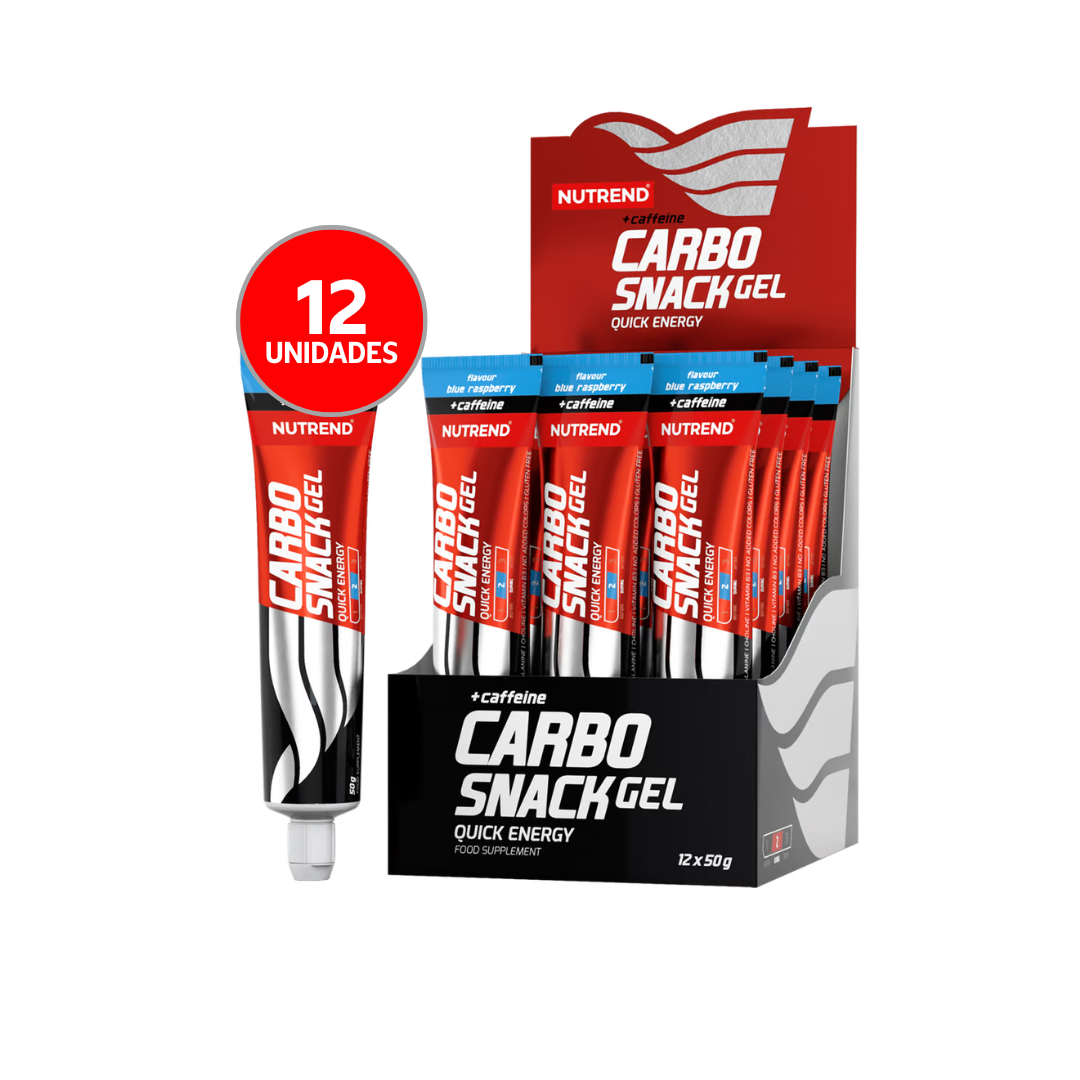 Carbo Snack energy gel tubo NUTREND con cafeína (Caja 12 unidades)