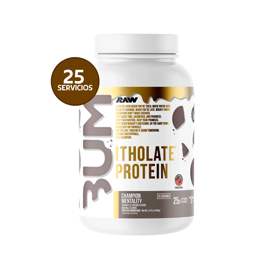 Pack RAW Nutrition CBUM Itholate Protein 2 lb + Protein RTD GRATIS | Whey Isolate 25 Servicios + Batido Alto en Proteína