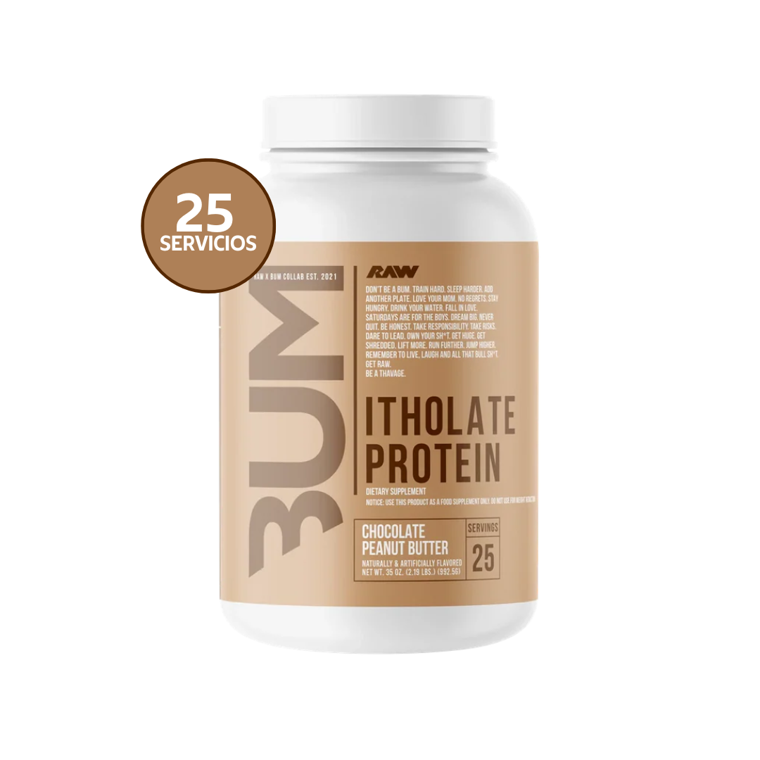 Pack RAW Nutrition CBUM Itholate Protein 2 lb + Protein RTD GRATIS | Whey Isolate 25 Servicios + Batido Alto en Proteína