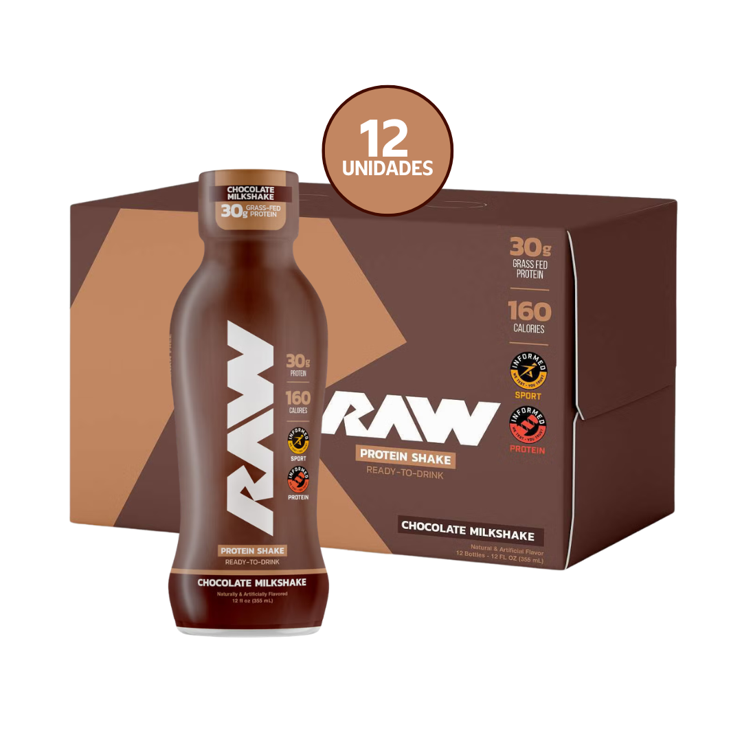 RAW Nutrition Protein RTD 12 oz | 12 Pack · Batido de Proteína Listo para Tomar · Alto en Proteína