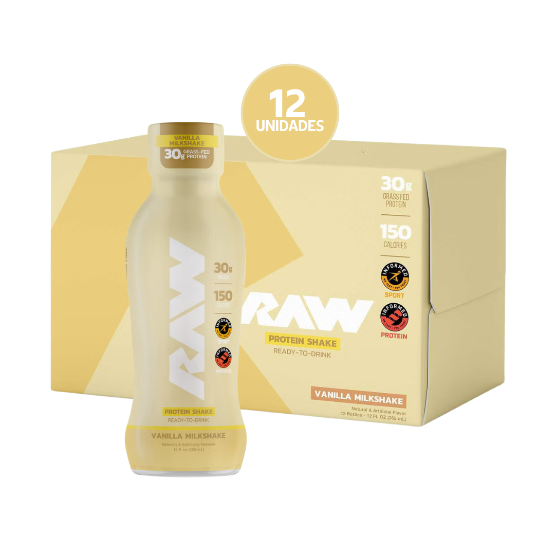 RAW Nutrition Protein RTD 12 oz | 12 Pack · Batido de Proteína Listo para Tomar · Alto en Proteína