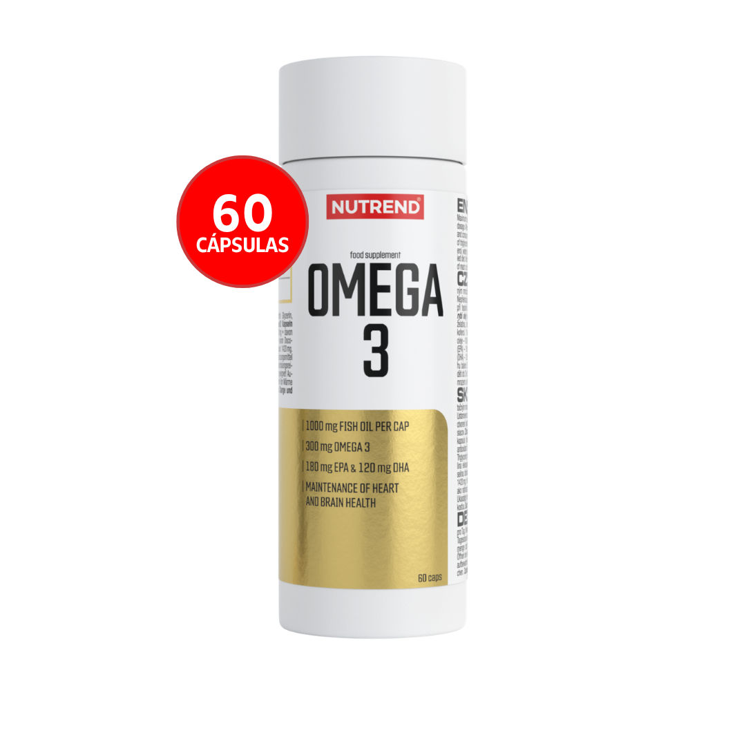Nutrend Omega 3 60 Cápsulas | Ácidos Grasos EPA & DHA · Salud Cardiovascular y Cerebral