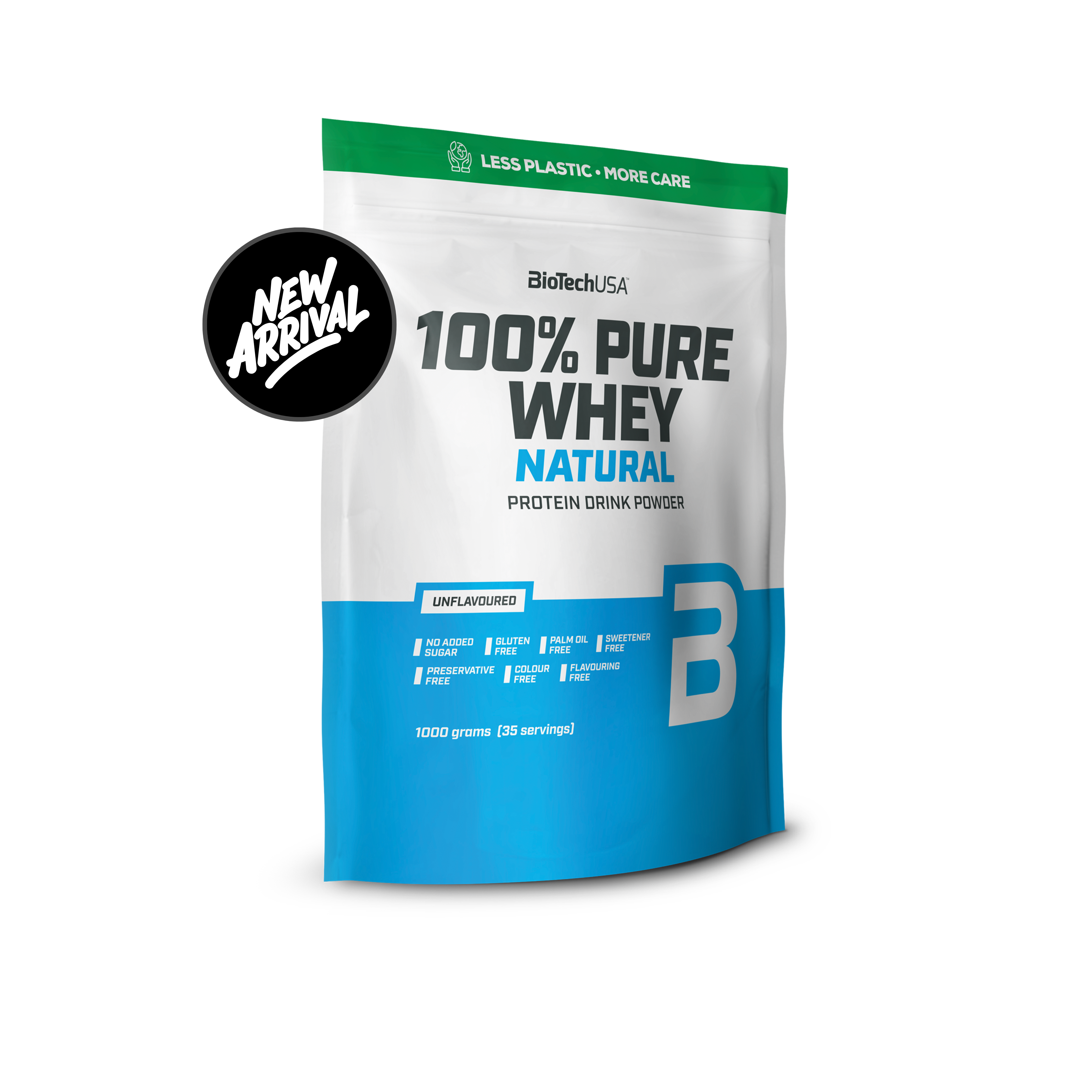 100% Pure Whey Natural BioTech USA 1000 gramos