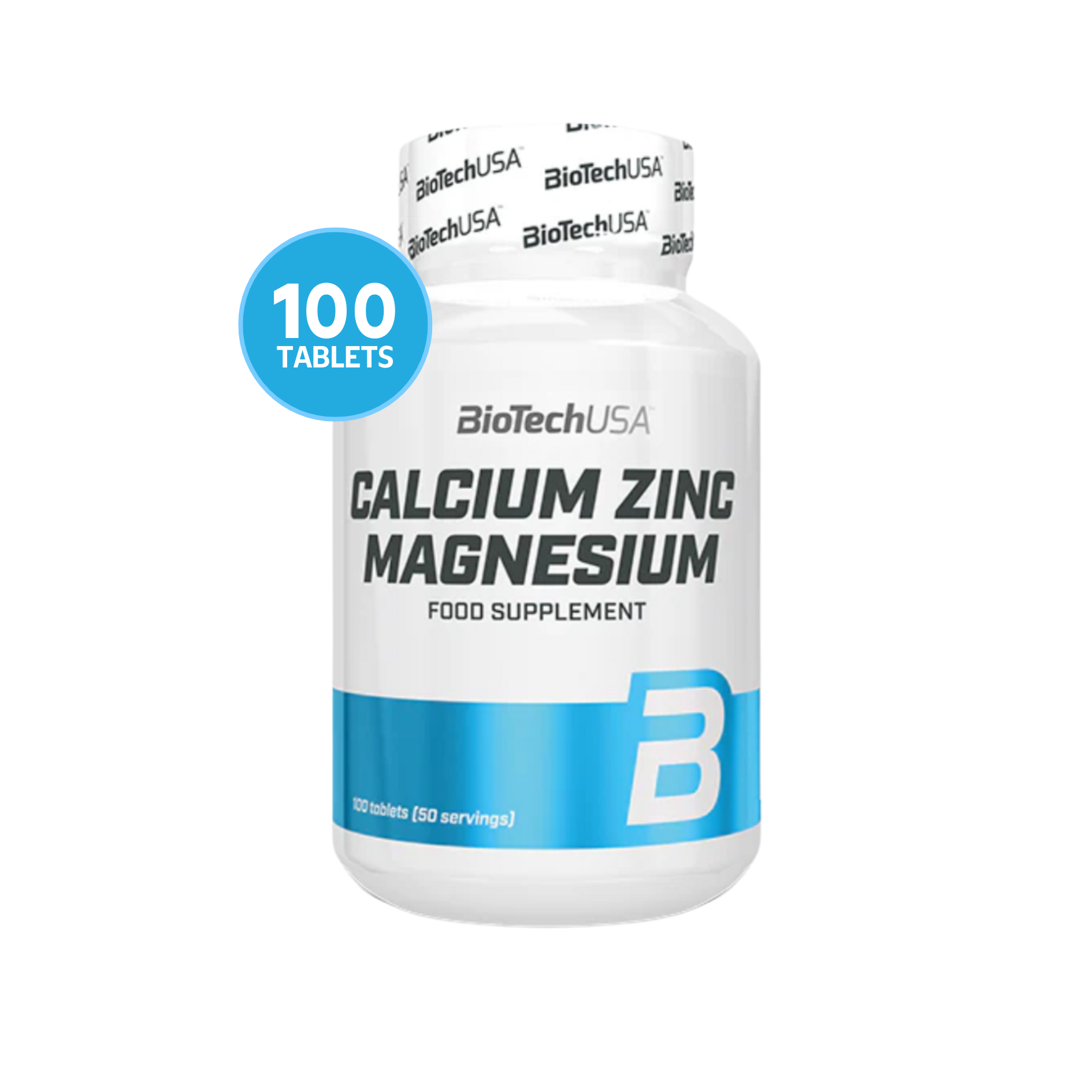 Calcium, Zinc & Magnesium BioTech USA 100 Tabletas