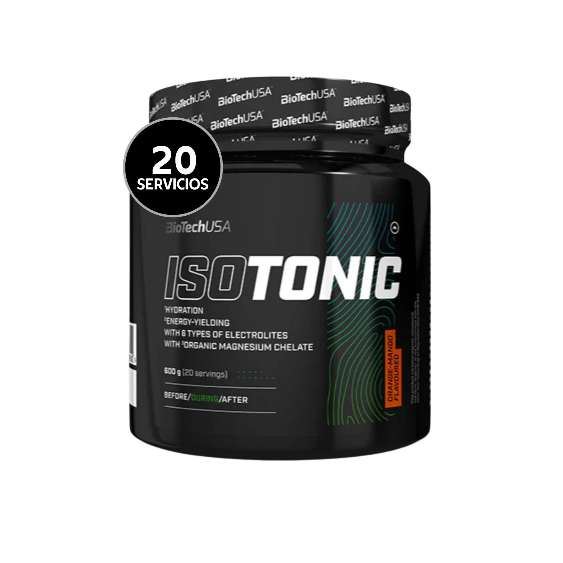 BioTechUSA IsoTonic Bebida Isotónica 600 g Lemon Ice Tea | Hidratación + Electrolitos