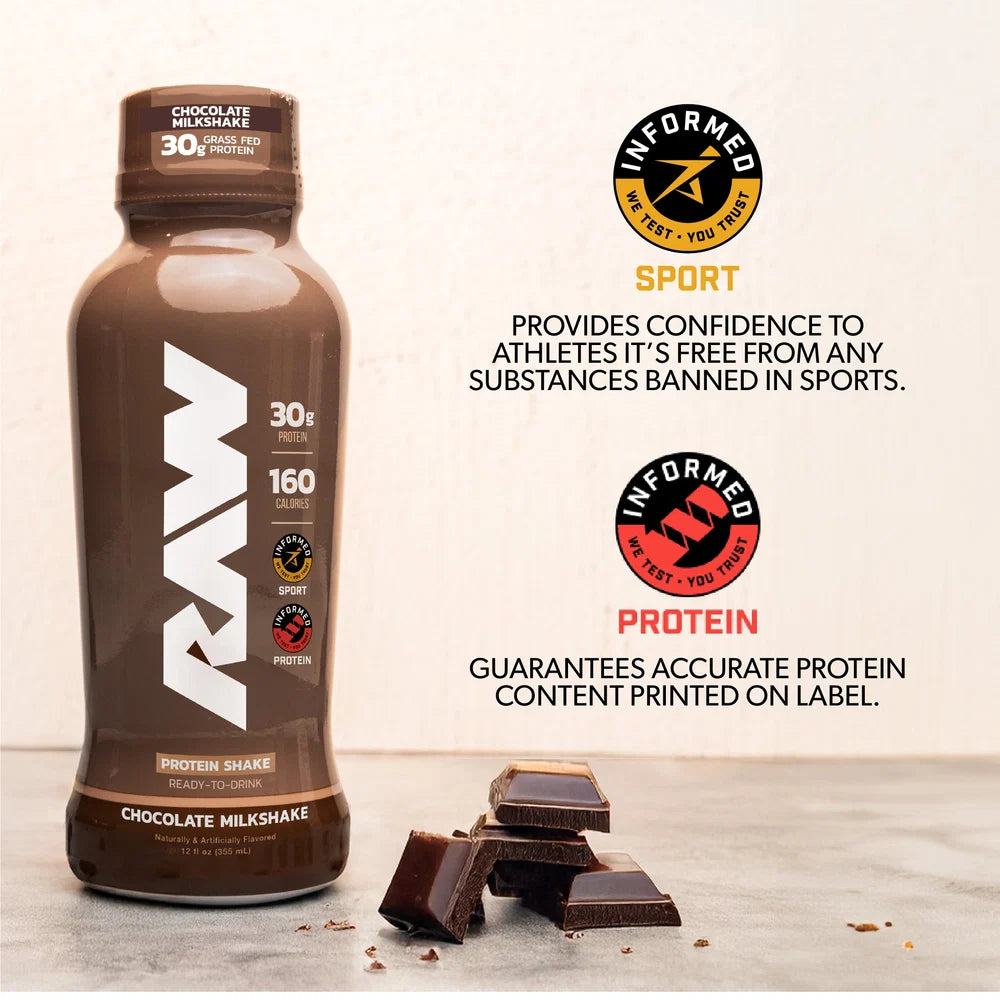 RAW Nutrition Protein RTD - Unidad · Batido de Proteína Listo para Tomar · Alto en Proteína- 30 Gramos de proteína