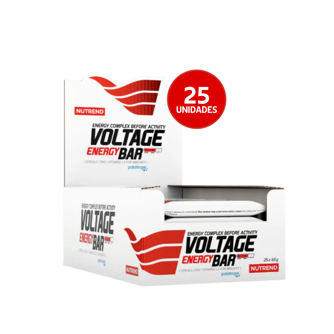 Nutrend Voltage Energy Bar con Cafeína 65 g | Barra Energética para Rendimiento y Concentración