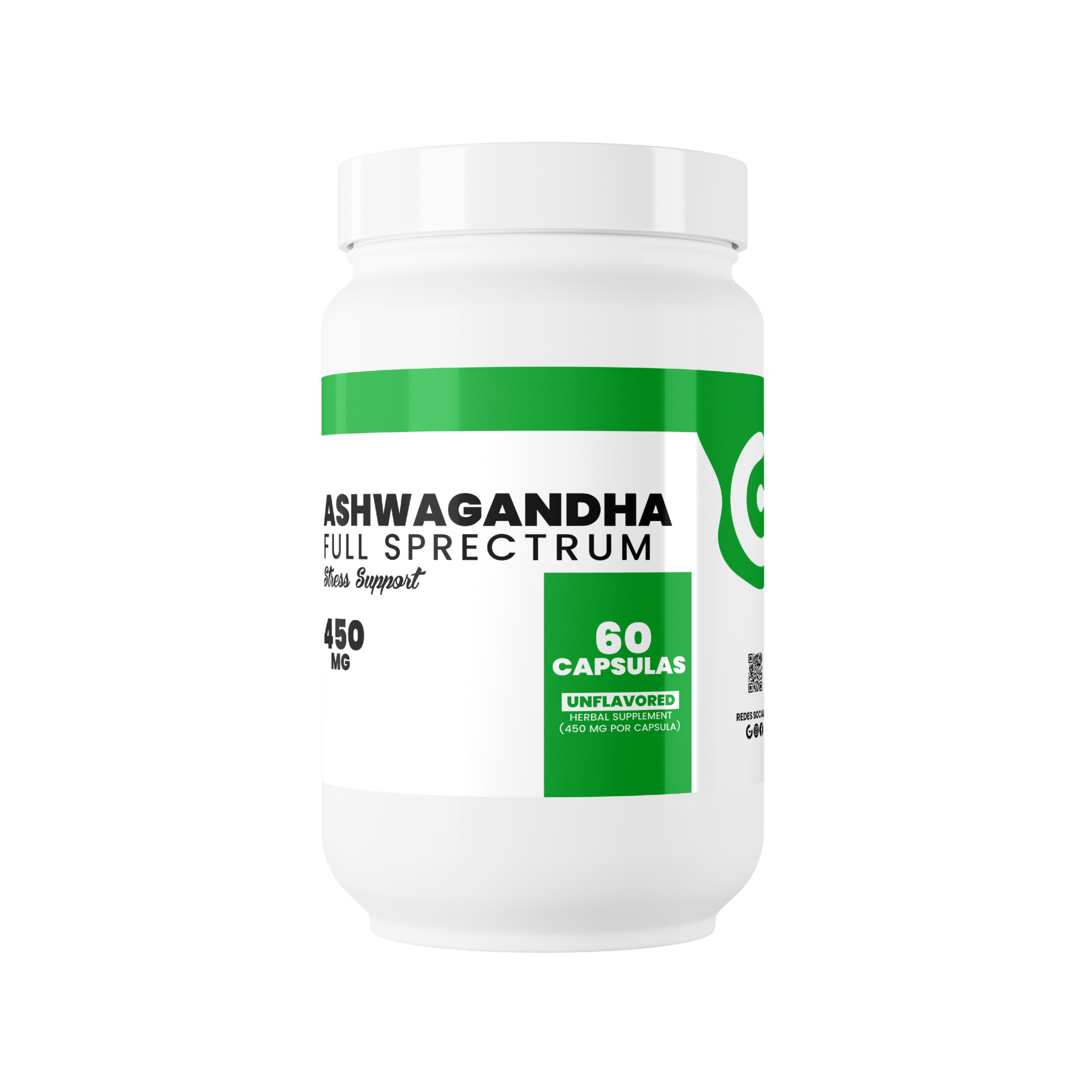 Ashwagandha Full Spectrum 450 mg 60 Capsulas Global Nutrition