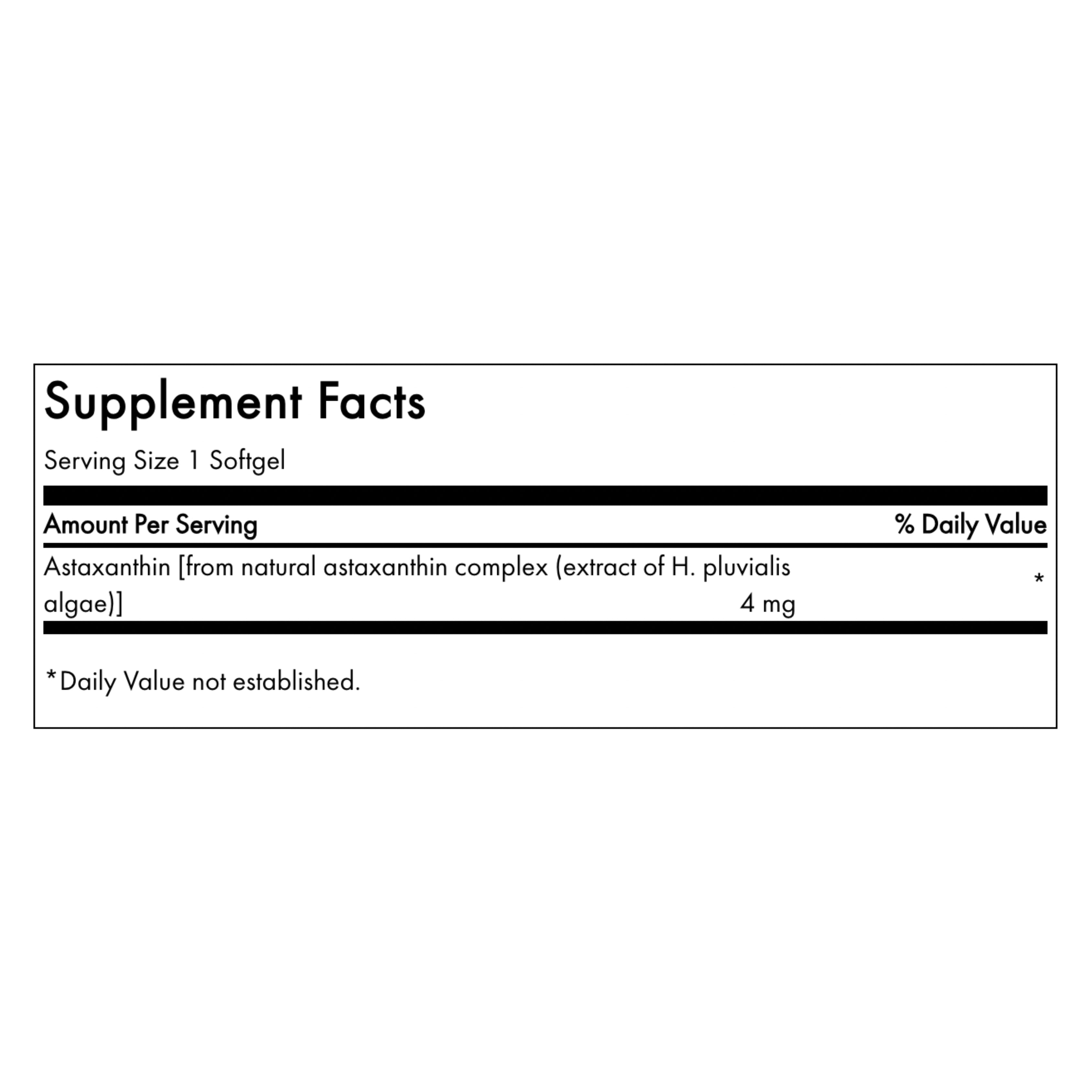 Swanson Ultra Astaxantina 4mg - 60 Softgels