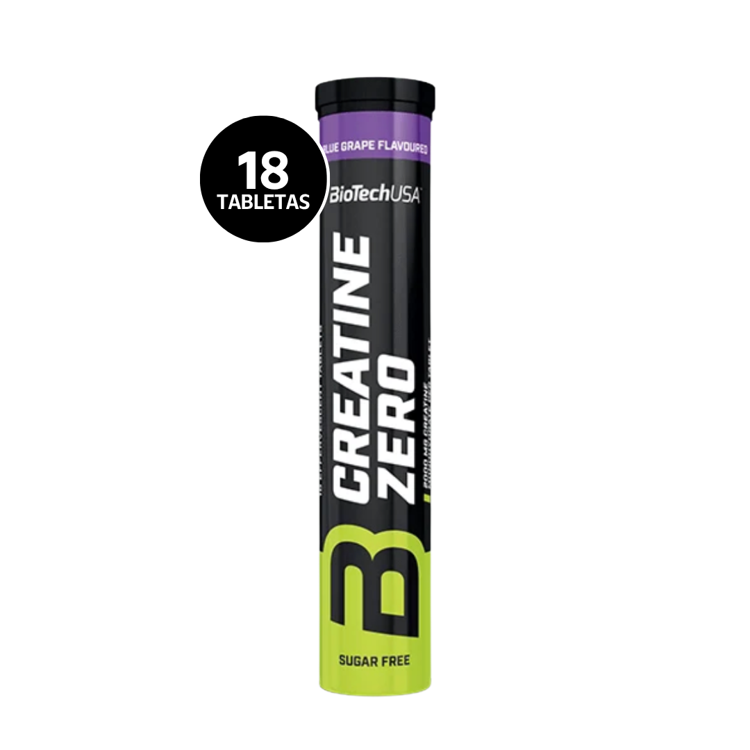 BioTechUSA Creatine Zero 18 Tabletas | Creatina Efervescente · 18 Servicios · Sin Azúcar