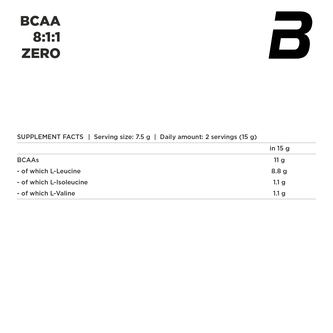 Bio BCAA 8:1:1 Zero 250G - 33 Servicios
