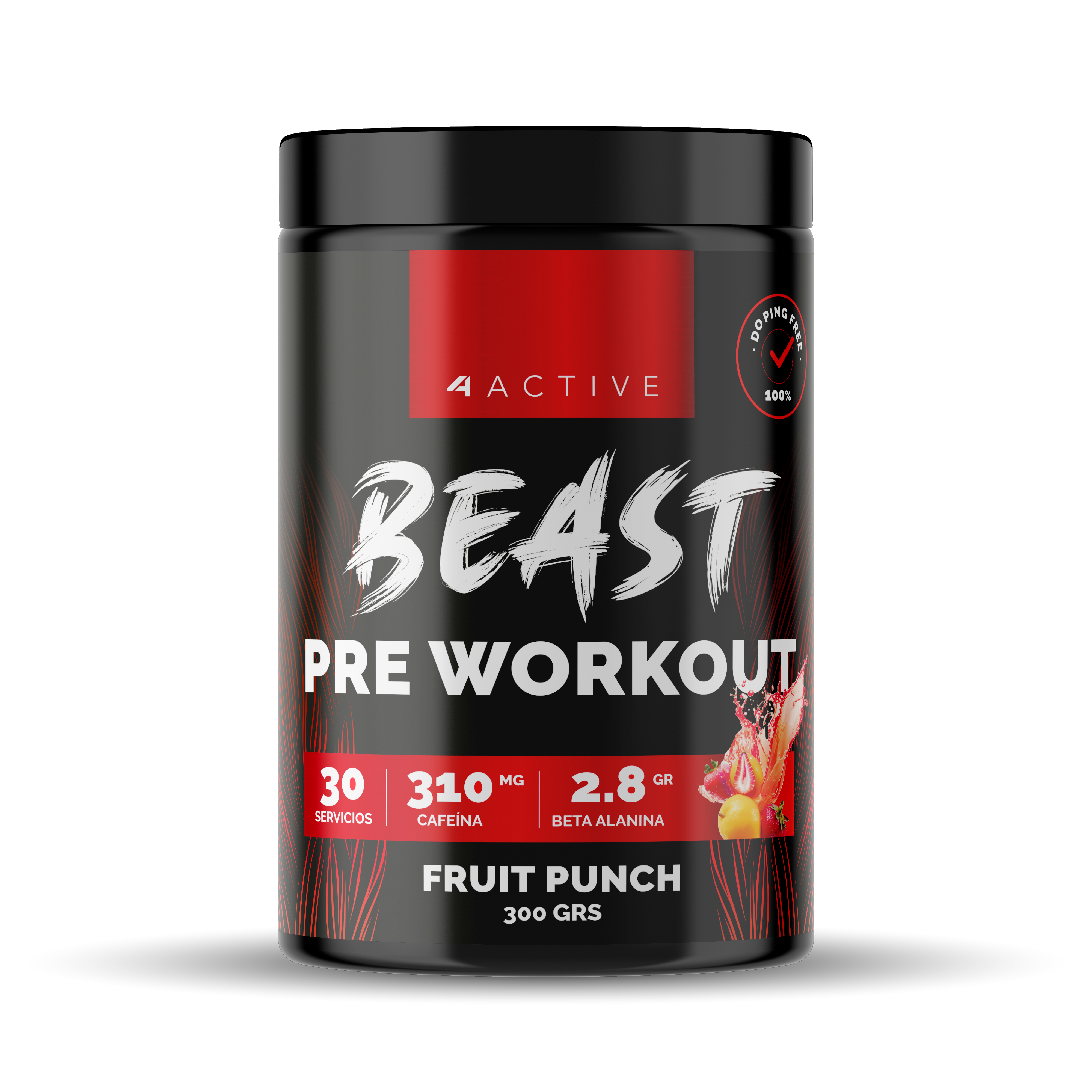 4active Beast Pre Workout 30 Servicios