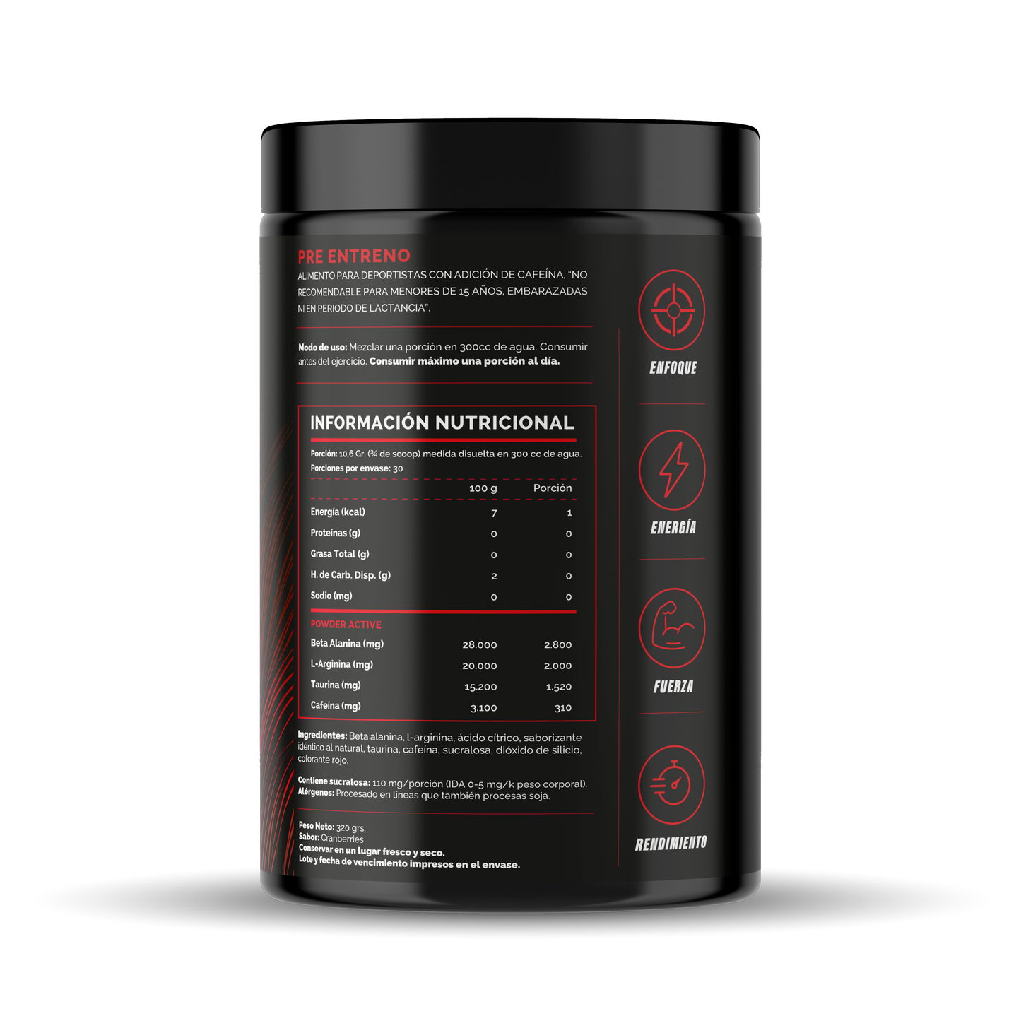 4Active Beast Pre Workout 30 Servicios