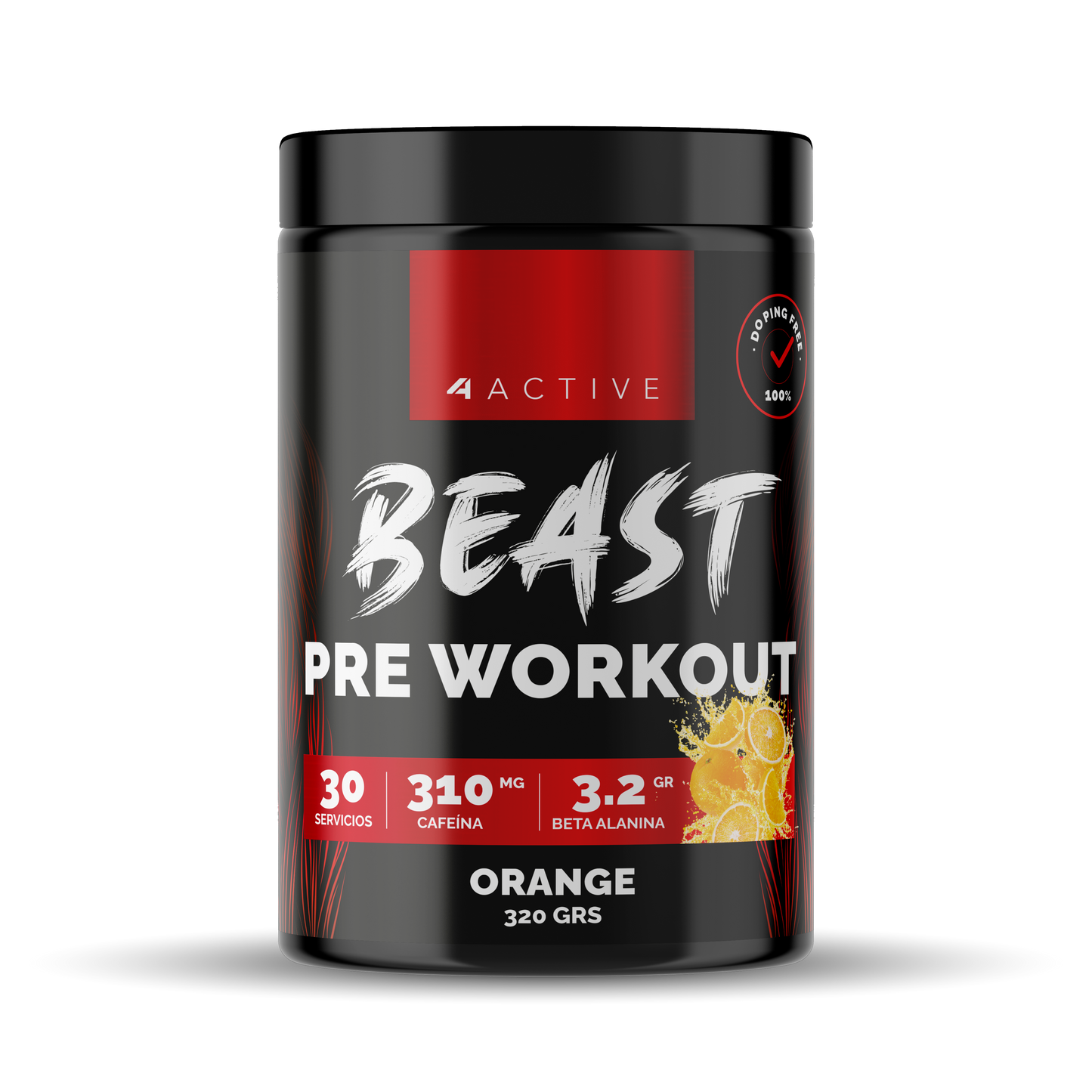 4Active Beast Pre Workout 30 Servicios