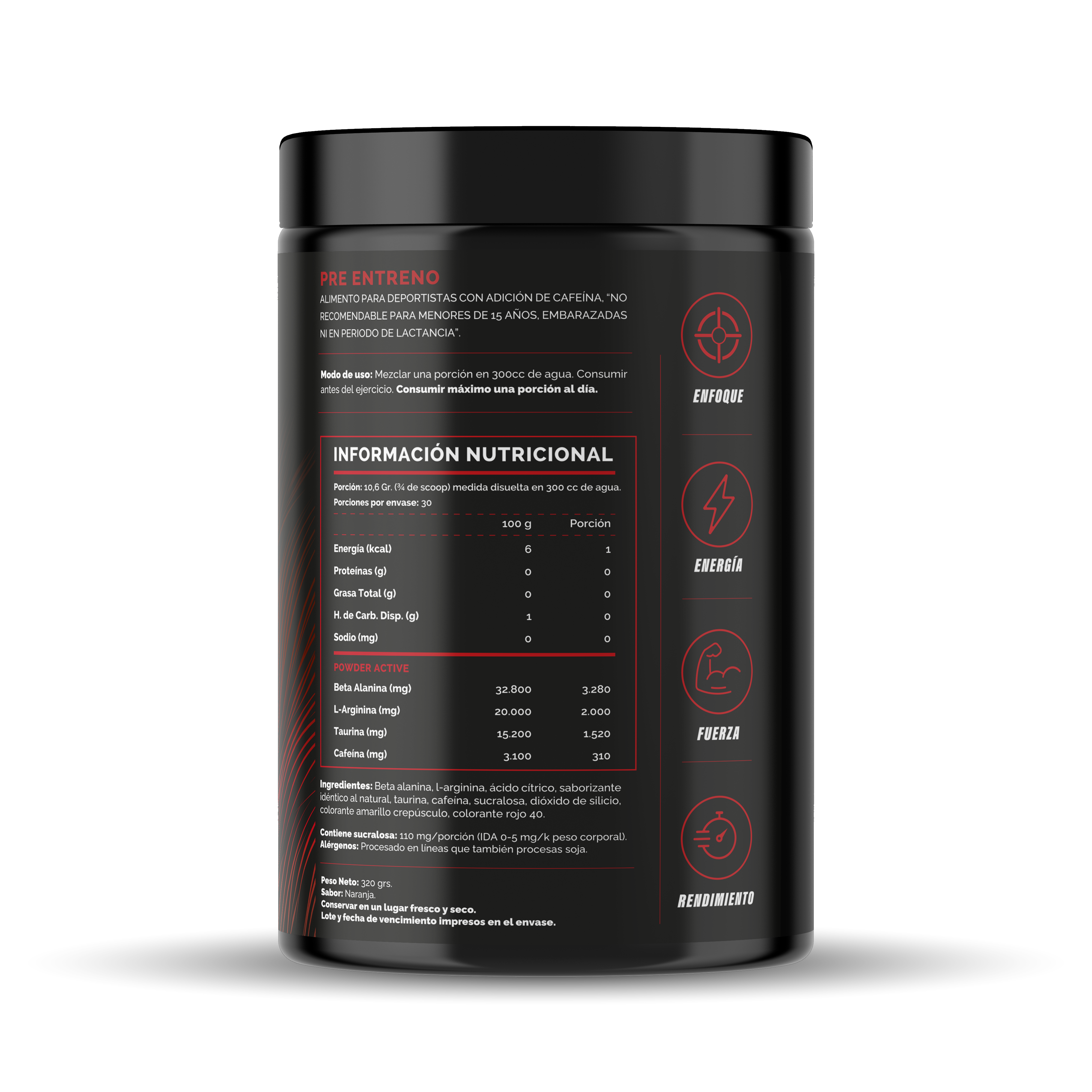 Pre Workout 4active Beast 30 Servicios