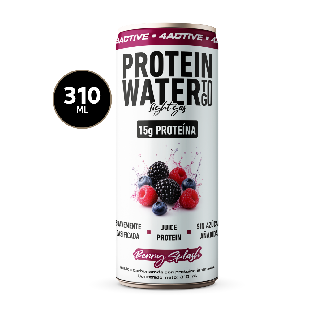 4Active Protein Water To Go Light Gas 15g Proteína 310 ml | Bebida Proteica