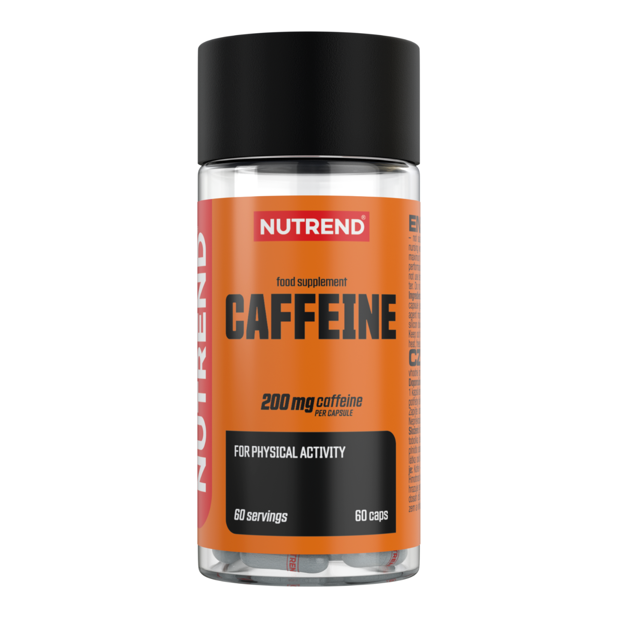 Caffeine NUTREND 200 mg 60 cápsulas