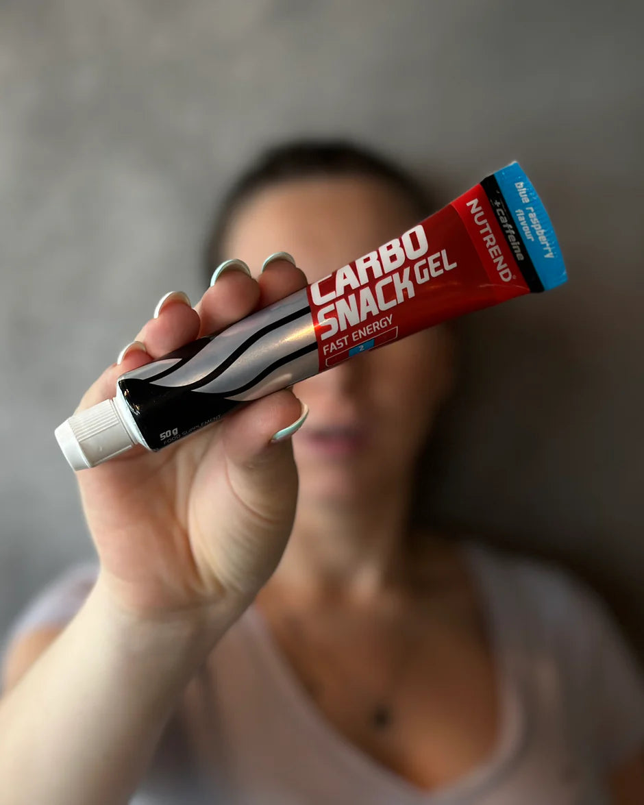 Carbo Snack energy gel tubo NUTREND con cafeína (Caja 12 unidades)