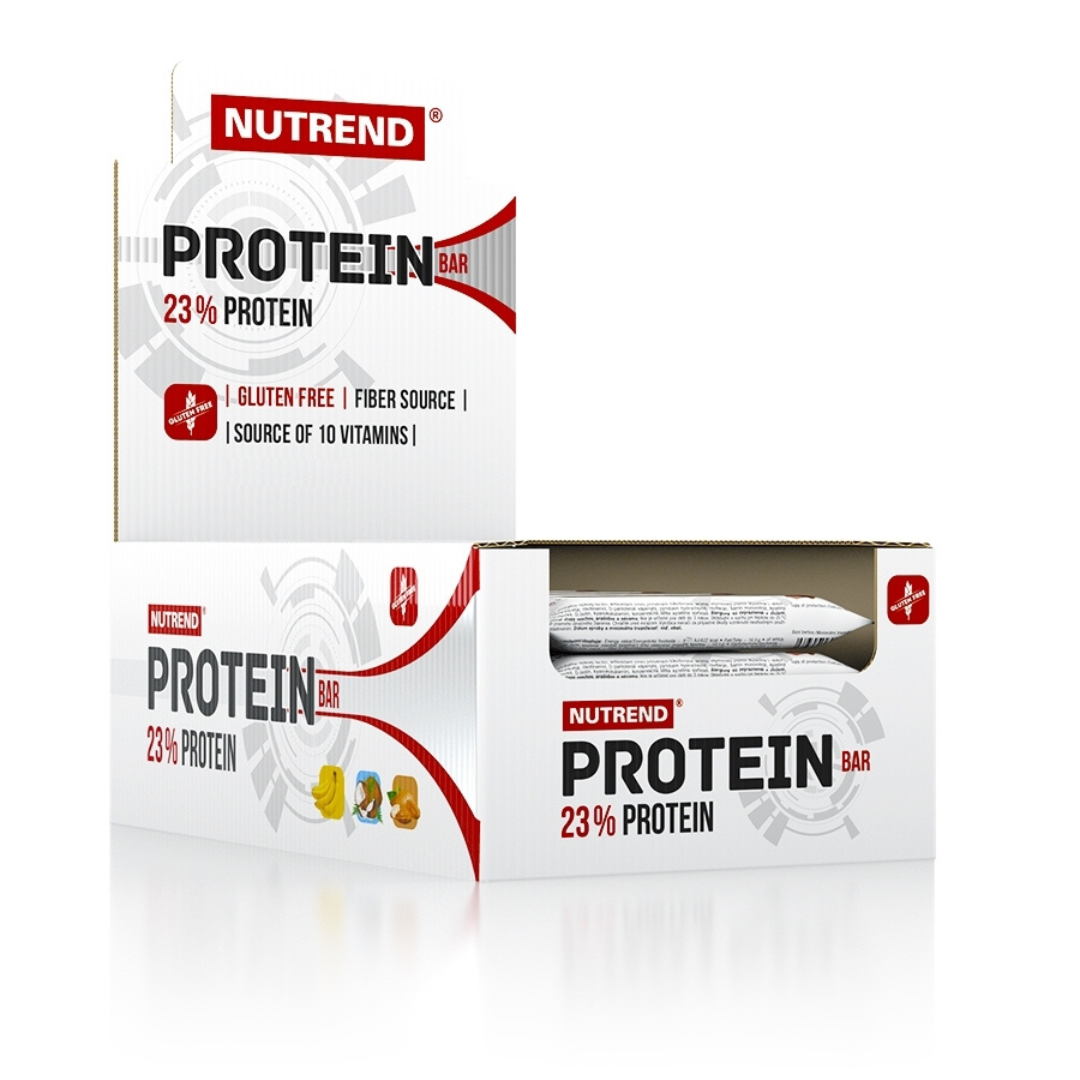 Nutrend Protein Bar Caja 24 Unidades | 13 g Proteína · Snack con 9 Vitaminas