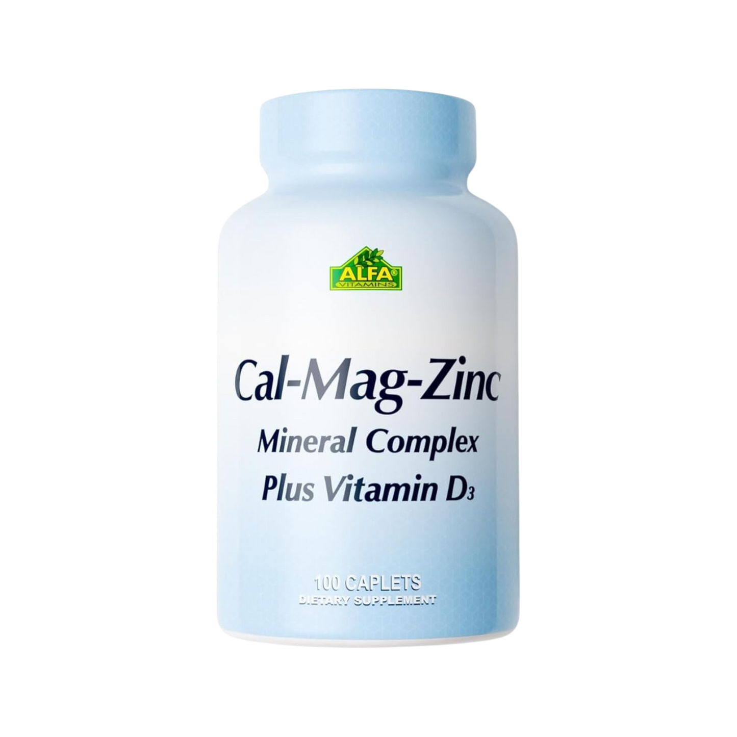Alfa Vitamins Calcium Magnesium Zinc Plus Vitamin D 100 Tabs