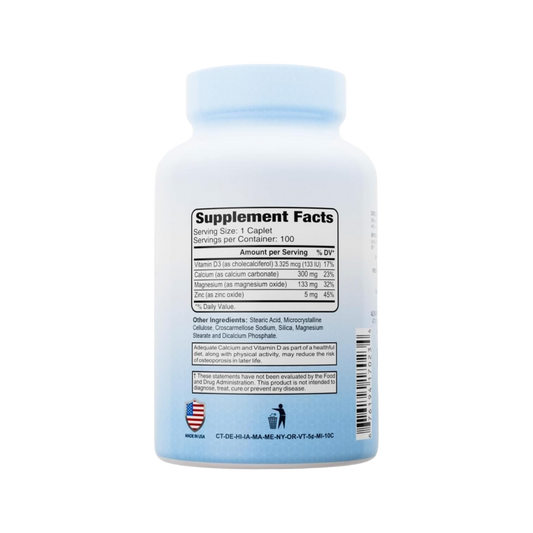 Alfa Vitamins Calcium Magnesium Zinc Plus Vitamin D 100 Tabs