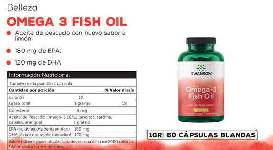 Omega 3 Fish Oil With Vitamin D Lemon Flavored 1.000mg 60 Sg