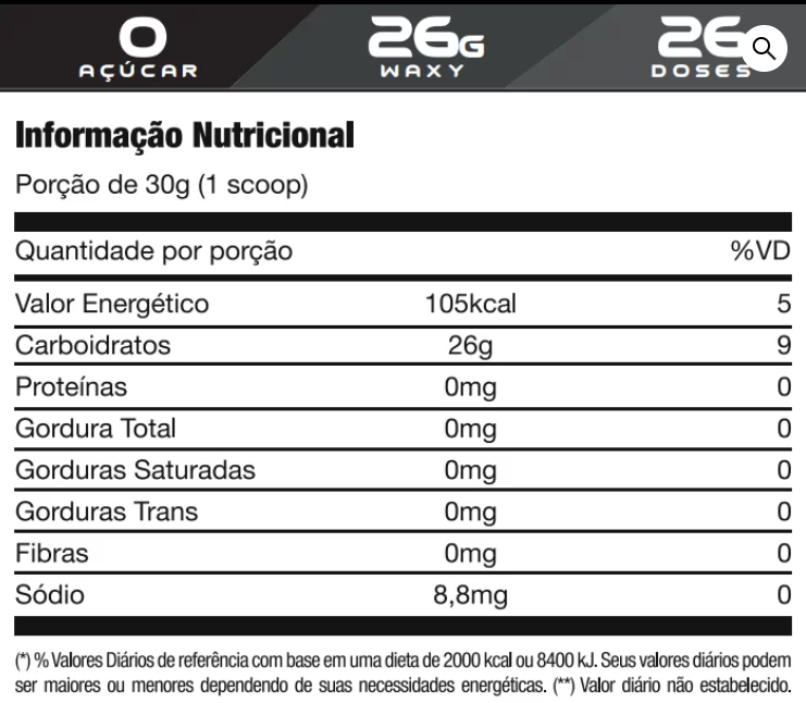 Xpro Nutrition - Waxy Maize Super Carb 800 Grs